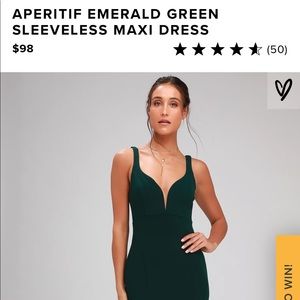 Deep green formal gown - never worn, with tags